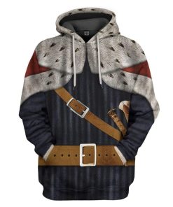 Gearhuman 3D King Alfred The Great Custom Fleece Hoodie Apparel GW14045 3D Custom Fleece Hoodies Hoodie S 