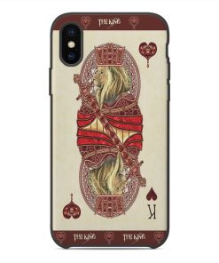 Gearhuman 3D King Hearts Lion Poker Custom Phonecase GB31124 Glass Phone Case Iphone X 