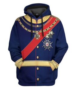 Gearhuman 3D King Ludwig II of Bayern Custom Hoodie Apparel GV040914 3D Custom Fleece Hoodies Hoodie S 