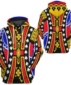 Gearhuman 3D King of Spades David Custom Tshirt Hoodie Apparel GC12014 3D Apparel 