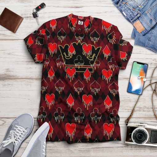 GearHuman 3D King Queen Blackjack Custom Hoodies GR29122 3D Apparel