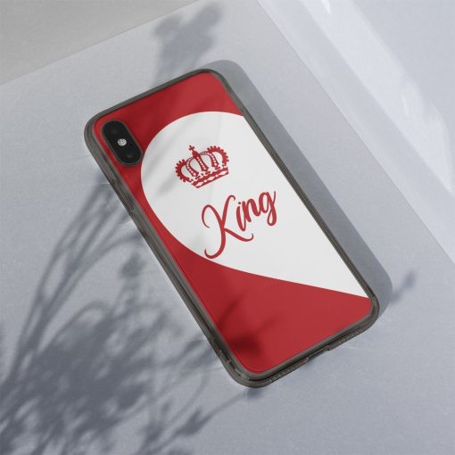 Gearhuman 3D King Valentine Custom Phonecase GB22013 Glass Phone Case