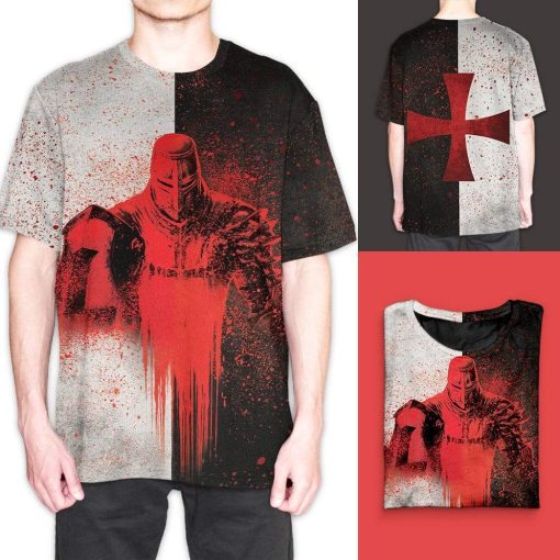 Gearhuman 3D Knight Templar Custom T-Shirts Hoodies Apparel GA18025 3D Custom Fleece Hoodies