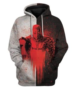Gearhuman 3D Knight Templar Custom T-Shirts Hoodies Apparel GA18025 3D Custom Fleece Hoodies Hoodie S 