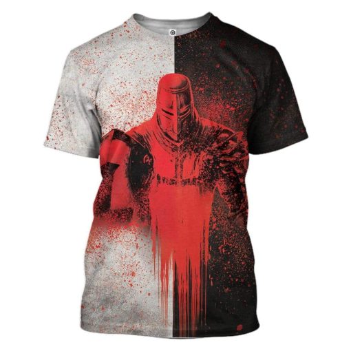 Gearhuman 3D Knight Templar Custom T-Shirts Hoodies Apparel GA18025 3D Custom Fleece Hoodies T-Shirt S