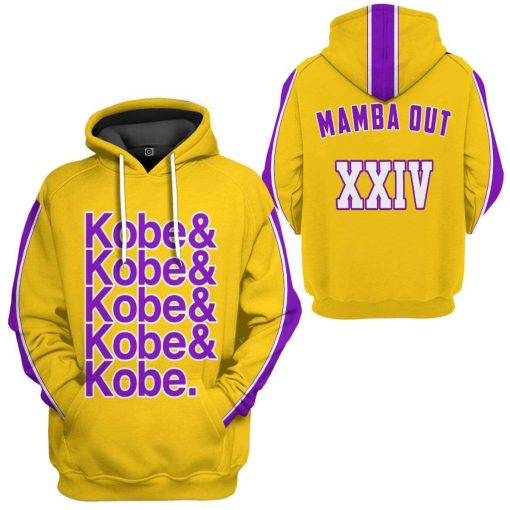 Gearhuman 3D Kobe Bryant Custom Hoodie Apparel GN22071 3D Custom Fleece Hoodies