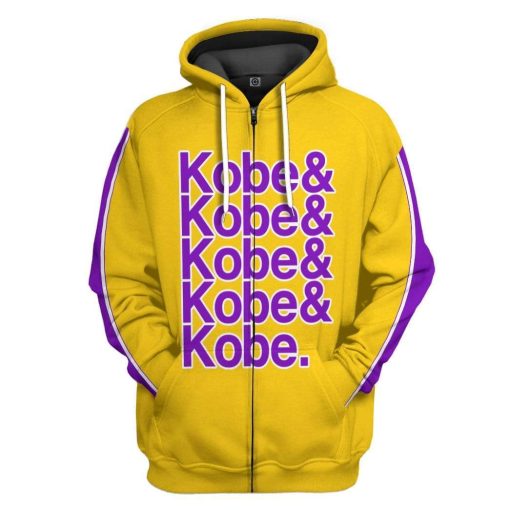Gearhuman 3D Kobe Bryant Custom Hoodie Apparel GN22071 3D Custom Fleece Hoodies Zip Hoodie S