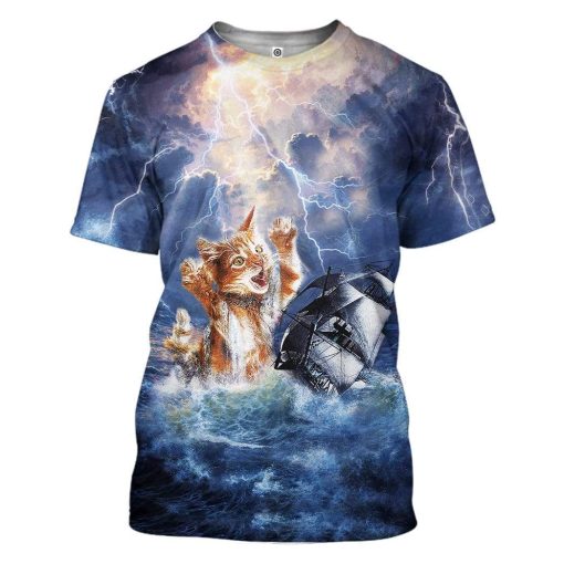 Gearhuman 3D Krakitten T-Shirts Hoodies Apparel GM14024 3D Custom Fleece Hoodies T-Shirt S