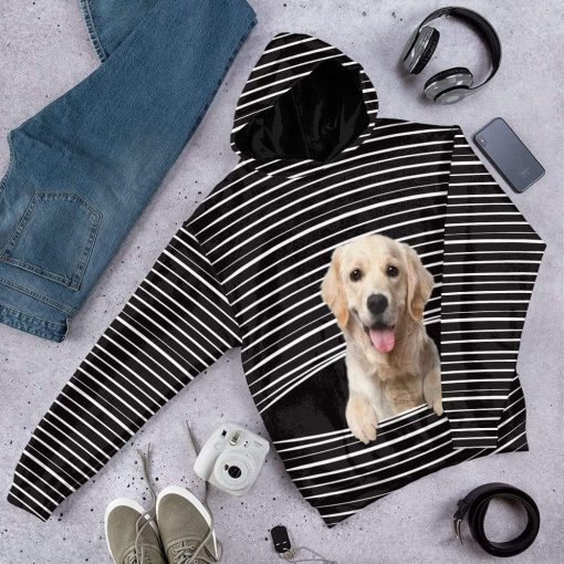 Gearhuman 3D Labrador Retriever Custom Hoodie Apparel GV27074 3D Custom Fleece Hoodies