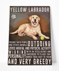 Gearhuman 3D Labrador Retriever Vintage Quotes Custom Canvas GW01036 Canvas 1 Piece Non Frame M