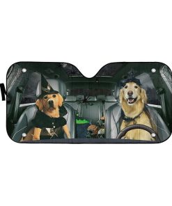 Gearhuman 3D Labrador Retriever Witch Cosplay Custom Car Auto Sunshade GW01093 Auto Sunshade 57''x27.5'' 