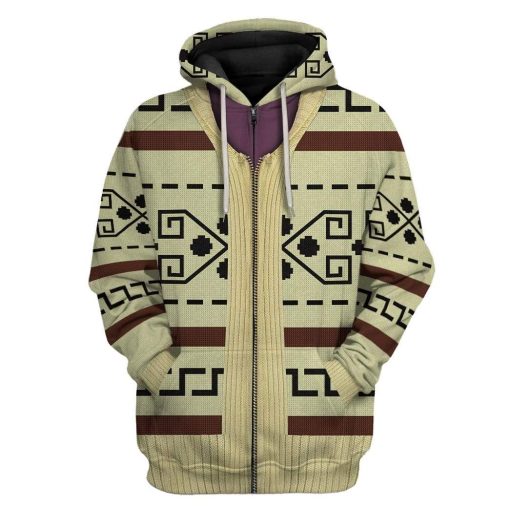 Gearhuman 3D Lebowski Custom Hoodie Apparel GH26023 3D Custom Fleece Hoodies Zip Hoodie S