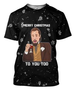 Gearhuman 3D Leonardo Dicaprio Laughing Meme Custom Tshirt Apparel GC07103 3D T-shirt T-Shirt S 