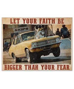 Gearhuman 3D Let Your Faith Drag Racing Custom Canvas GB17028 Canvas 1 Piece Non Frame M
