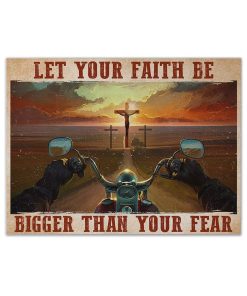 Gearhuman 3D Let Your Faith Motorcycle Custom Canvas GB17027 Canvas 1 Piece Non Frame M