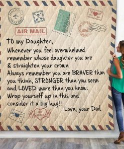 Gearhuman 3D Letter To Daughter From Dad Custom Quilt GW100910 Quilt Quilt Twins 
