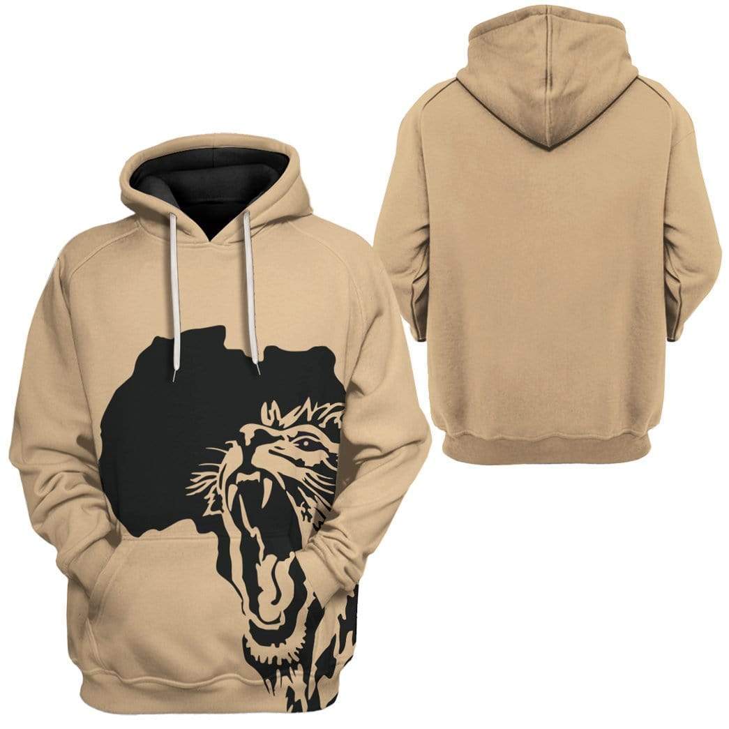 Gearhumans 3D Lion Roar CustomHoodie Apparel 3 Gearhuman 3D Lion Roar CustomHoodie Apparel GW22055 3D Custom Fleece Hoodies