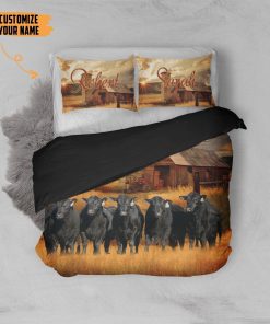 Gearhuman 3D Live Like Someon Angus Cattle Custom Name Bedding Set GB22017 Bedding Set Twin 3PCS