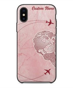 Gearhuman 3D Long Distance Relationship Custom Name Phonecase GB12014 Glass Phone Case Iphone X 