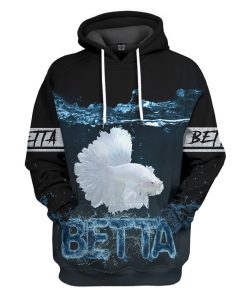 Gearhuman 3D Love Betta Custom Tshirt Hoodie Apparel GV171113 3D Apparel Hoodie S 