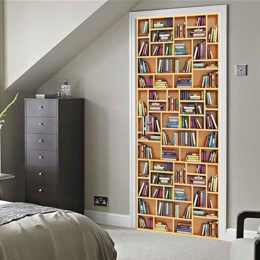 Gearhuman 3D Love Bookself Custom Doorstickers GB16127 Door Stickers