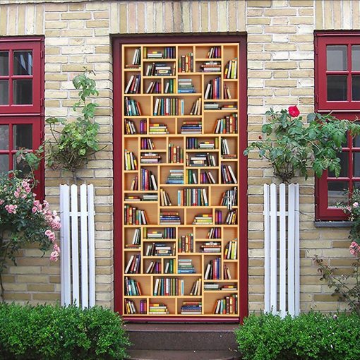 Gearhuman 3D Love Bookself Custom Doorstickers GB16127 Door Stickers Door Stickers S