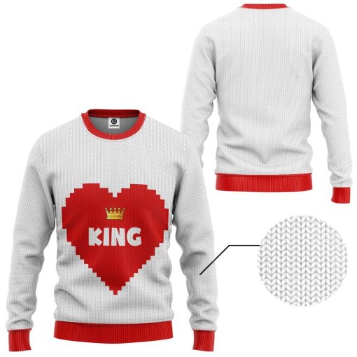 Gearhuman 3D Love King Tshirt Hoodie Apparel GB31122 3D Apparel
