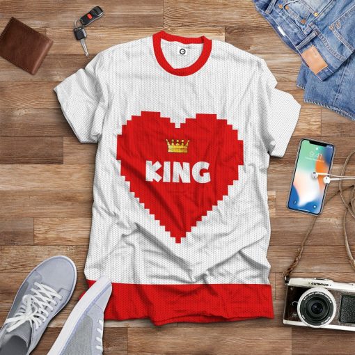 Gearhuman 3D Love King Tshirt Hoodie Apparel GB31122 3D Apparel