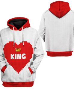 Gearhuman 3D Love King Tshirt Hoodie Apparel GB31122 3D Apparel 