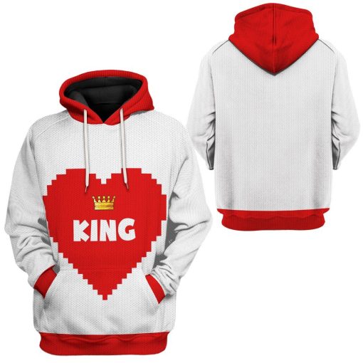 Gearhuman 3D Love King Tshirt Hoodie Apparel GB31122 3D Apparel