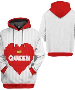 Gearhuman 3D Love Queen Tshirt Hoodie Apparel GB31121 3D Apparel 