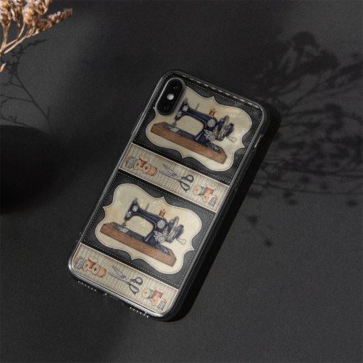 Gearhuman 3D Love Sewing Custom Phonecase GB05014 Glass Phone Case