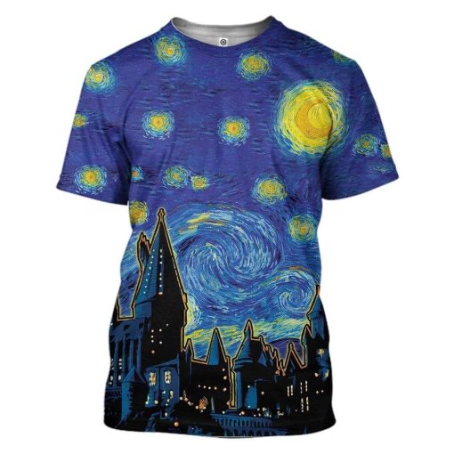 Gearhuman 3D Magic School Custom T-Shirts Hoodies Apparel HD-AT1302204 3D Custom Fleece Hoodies T-Shirt S