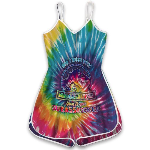 Gearhuman 3D Mamasaurus Tie Dye Custom Romper GW220910 Rompers Rompers S