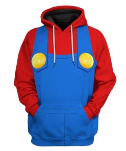 Gearhumans 3D Mario Custom Hoodie Apparel
