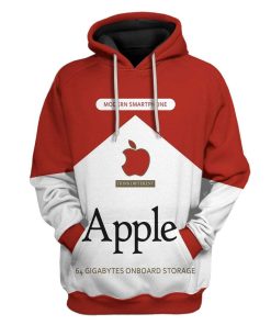 Gearhuman 3D Marlboro And Apple Custom Hoodie Apparel GV19057 3D Custom Fleece Hoodies Hoodie S 