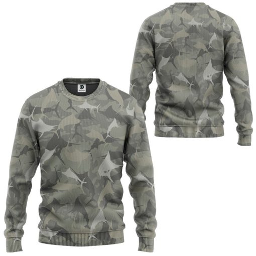 Gearhuman 3D Marlin Camo Custom Tshirt Hoodie Apparel GV08129 3D Apparel