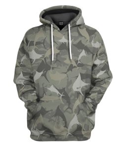 Gearhuman 3D Marlin Camo Custom Tshirt Hoodie Apparel GV08129 3D Apparel Hoodie S 