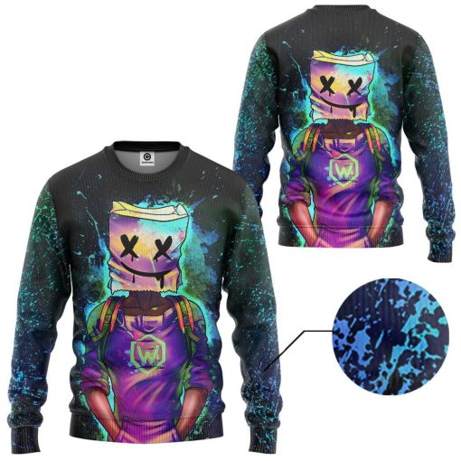 GearHuman 3D Marshmello EDM Custom Shirt GR120119 3D Apparel