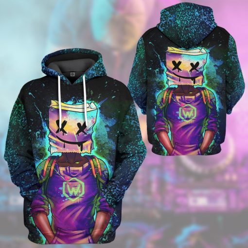 GearHuman 3D Marshmello EDM Custom Shirt GR120119 3D Apparel