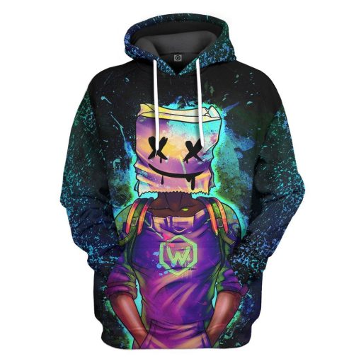 GearHuman 3D Marshmello EDM Custom Shirt GR120119 3D Apparel Hoodie S