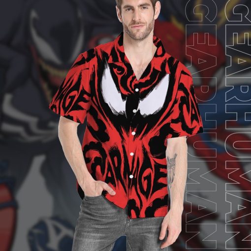 Gearhuman 3D Marvel Spider Man Venom Short Sleeve Shirt GC05116 Short Sleeve Shirt