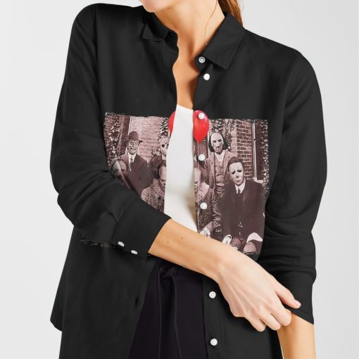 Gearhuman 3D Mas Murder Linen shirt Women GH29097 Linen Shirt