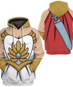 Gearhuman 3D Master Of The Universe She Ra Custom Tshirt Hoodie Apparel GW21011 3D Apparel Hoodie S