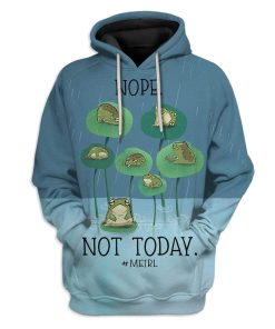 Gearhuman 3D Meirl Not Today Lazy Pepe Custom T-Shirts Hoodies Apparel GT15022 3D Custom Fleece Hoodies Hoodie S 