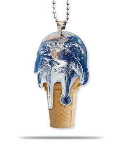 Gearhuman 3D Melting Earth Ice Cream Car Hanging ZK31052111 Car Hanging Car Hanging/1 Pack 
