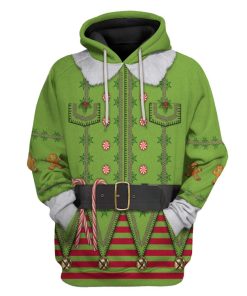 Gearhuman 3D Mens Ugly Christmas Elf Custom Hoodie Apparel GJ07102 3D Apparel Hoodie S 