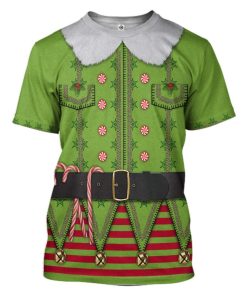 Gearhuman 3D Mens Ugly Christmas Elf Custom Tshirt Apparel GJ07102 3D T-shirt T-Shirt S 