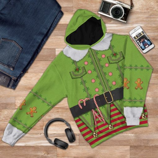 Gearhuman 3D Mens Ugly Christmas Elf Custom Tshirt Hoodie Apparel GJ07102 3D Apparel