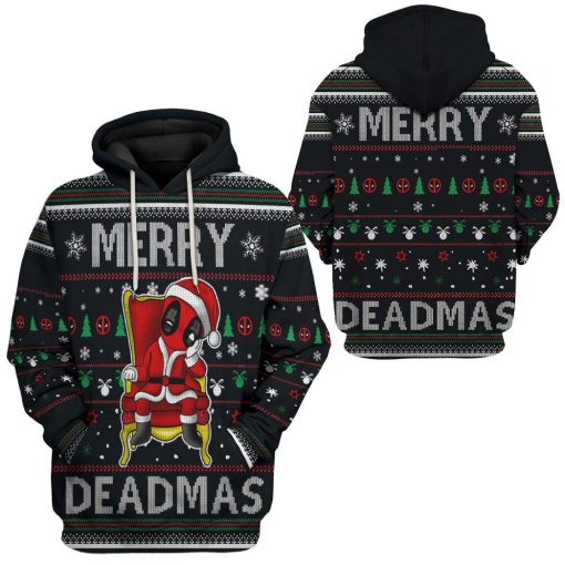 Gearhuman 3D Merry Deadmas Custom Hoodie Apparel GW06109 3D Apparel